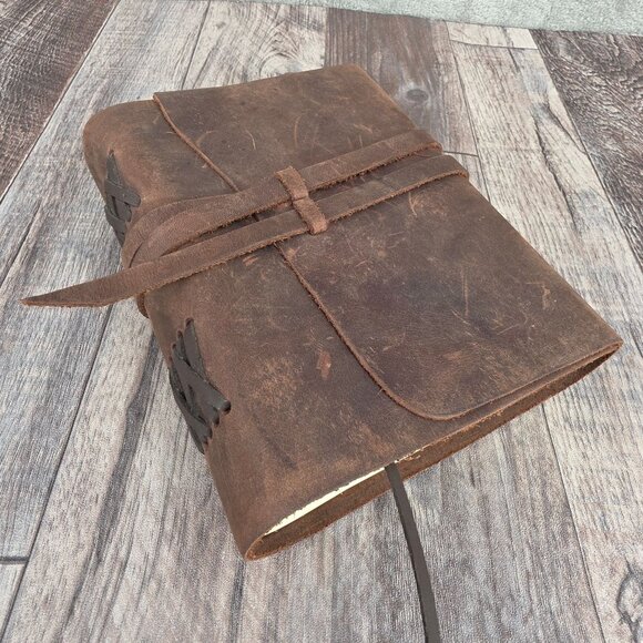 Jofelo Refillable Leather Bound Journal Handmade Writing Antique Vintage Diary - Picture 10 of 11
